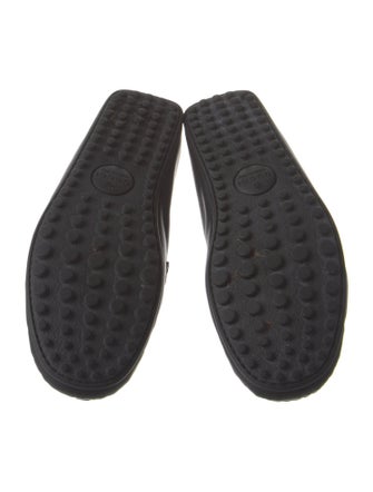 Gucci Web Accent Leather Drivers