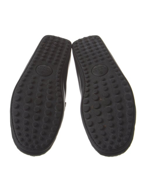 Gucci Web Accent Leather Drivers