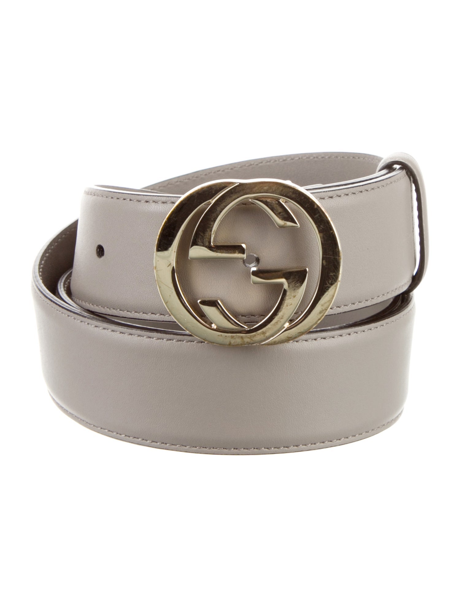 Gucci Interlocking G Logo Leather Belt