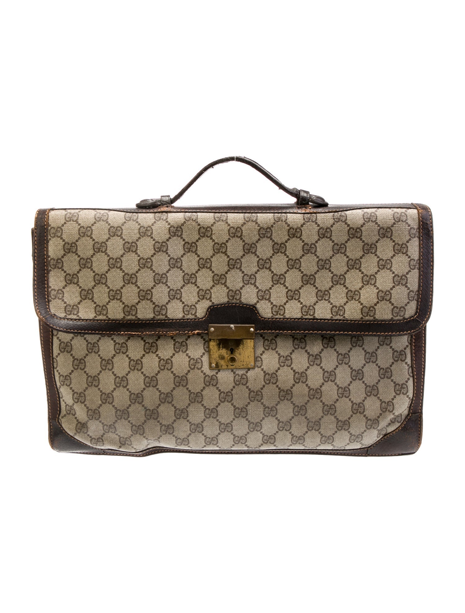 Gucci GG Supreme Briefcase Vintage