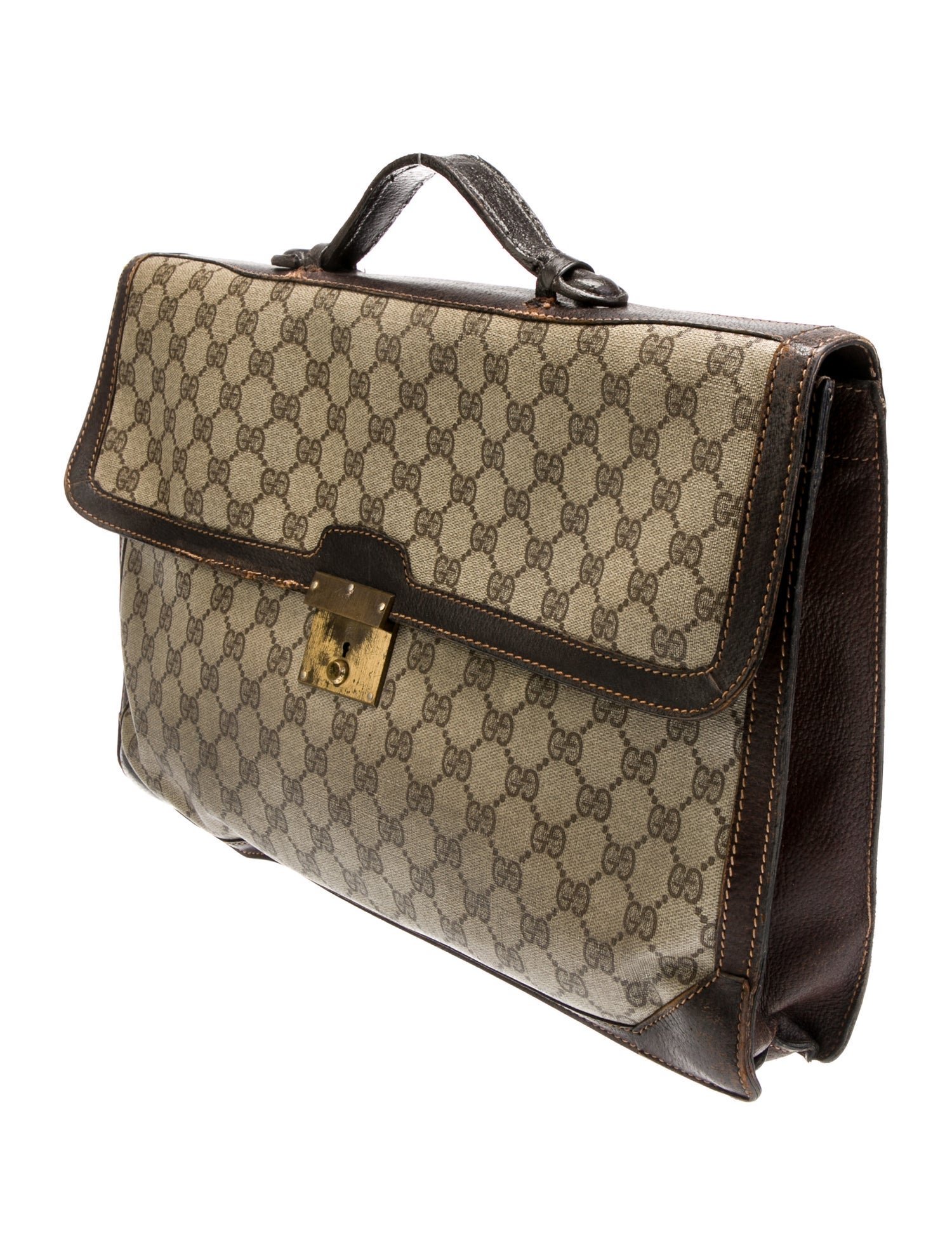 Gucci GG Supreme Briefcase Vintage