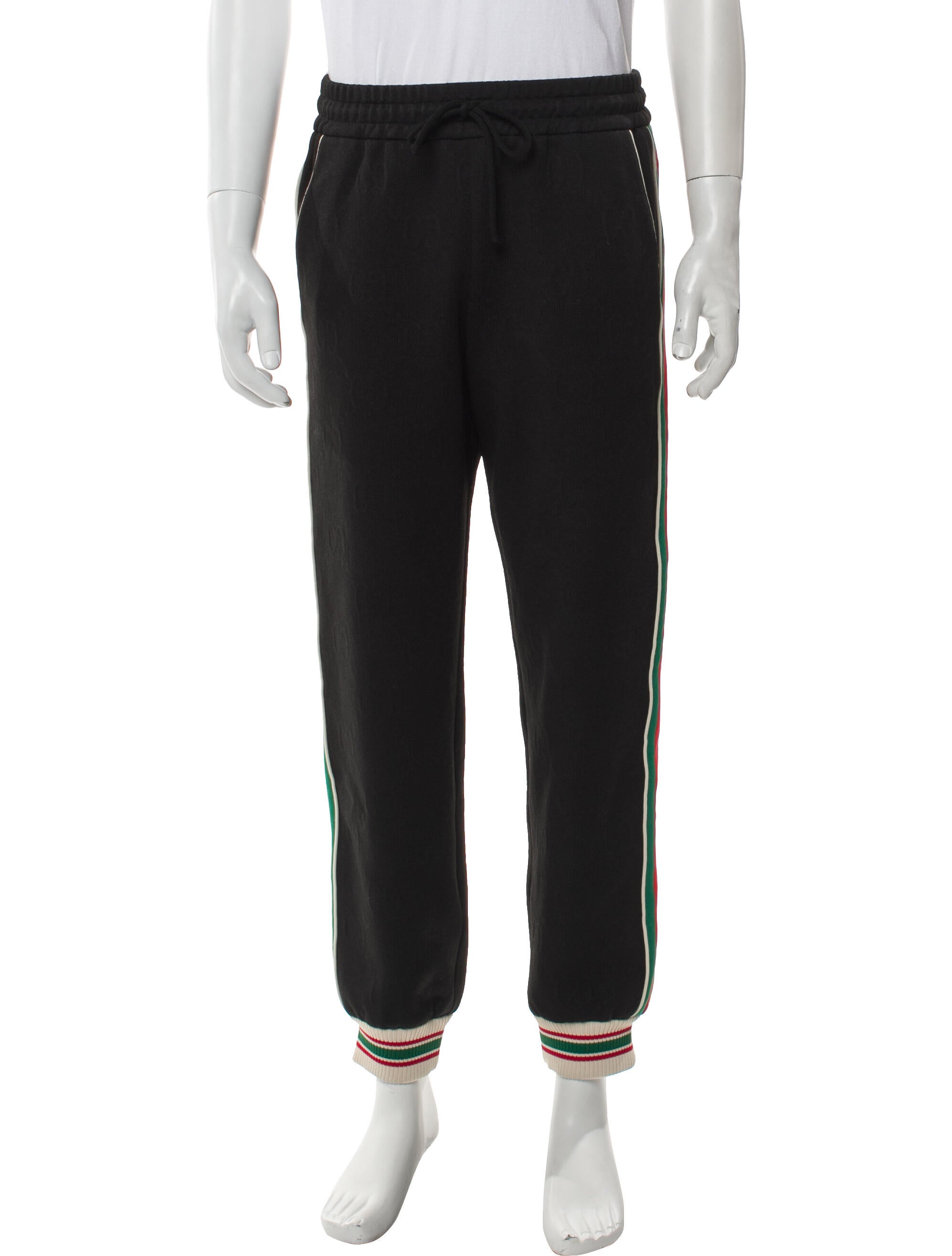 Gucci Web Accent Striped Lounge Bottoms
