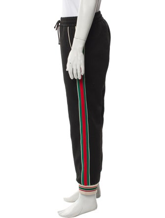 Gucci Web Accent Striped Lounge Bottoms
