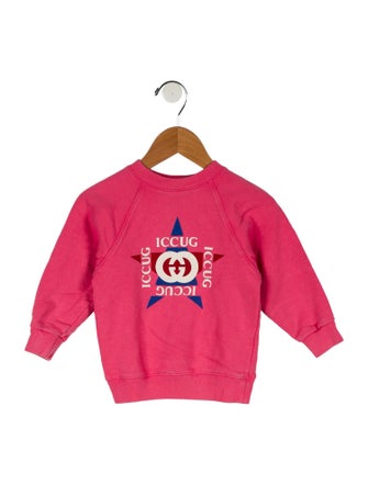 Gucci Girls' Graphic Crew Neck Sweatshirt