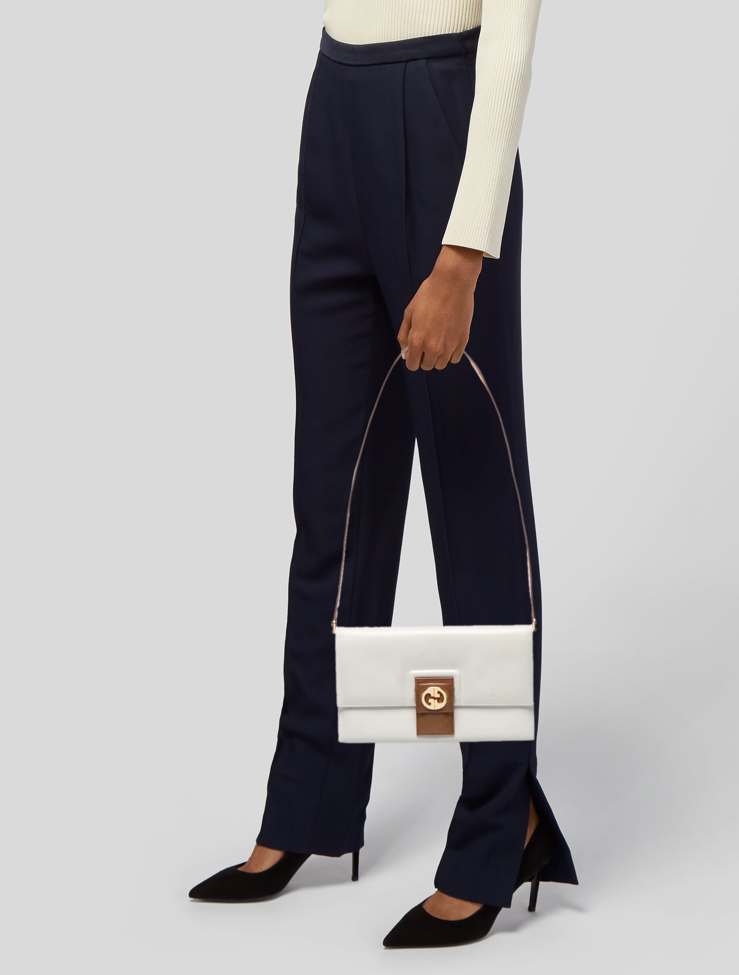 Gucci Leather Shoulder Bag Vintage