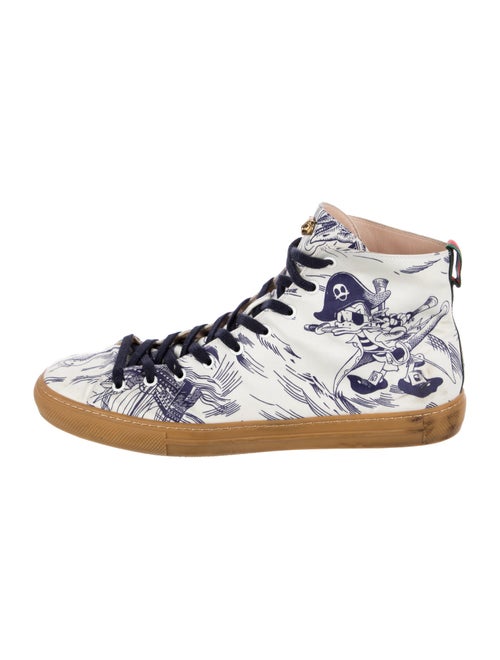 Gucci Web Accent Printed Sneakers