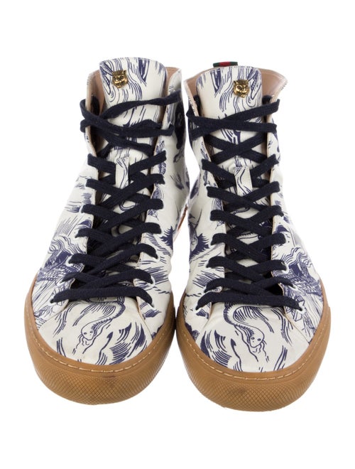 Gucci Web Accent Printed Sneakers
