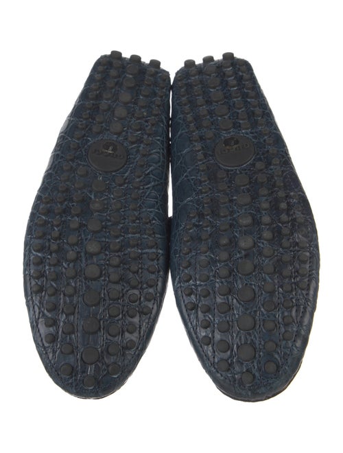 Gucci 1955 Horsebit Accent Crocodile Drivers