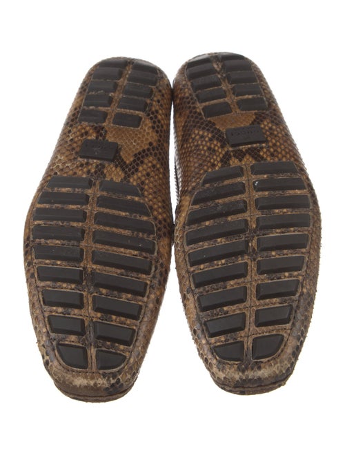 Gucci Horsebit Accent Python Drivers