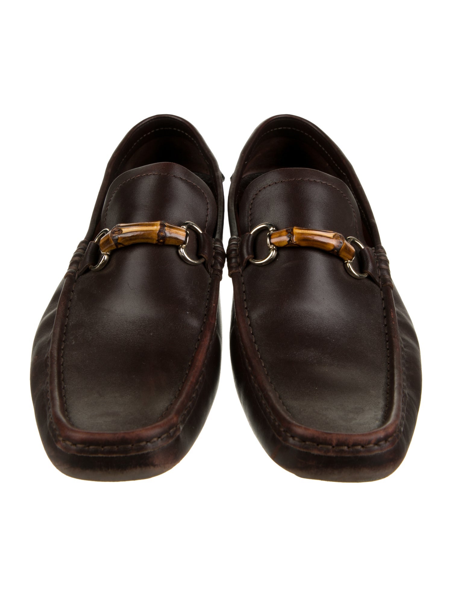 Gucci Bamboo Accent Leather Drivers