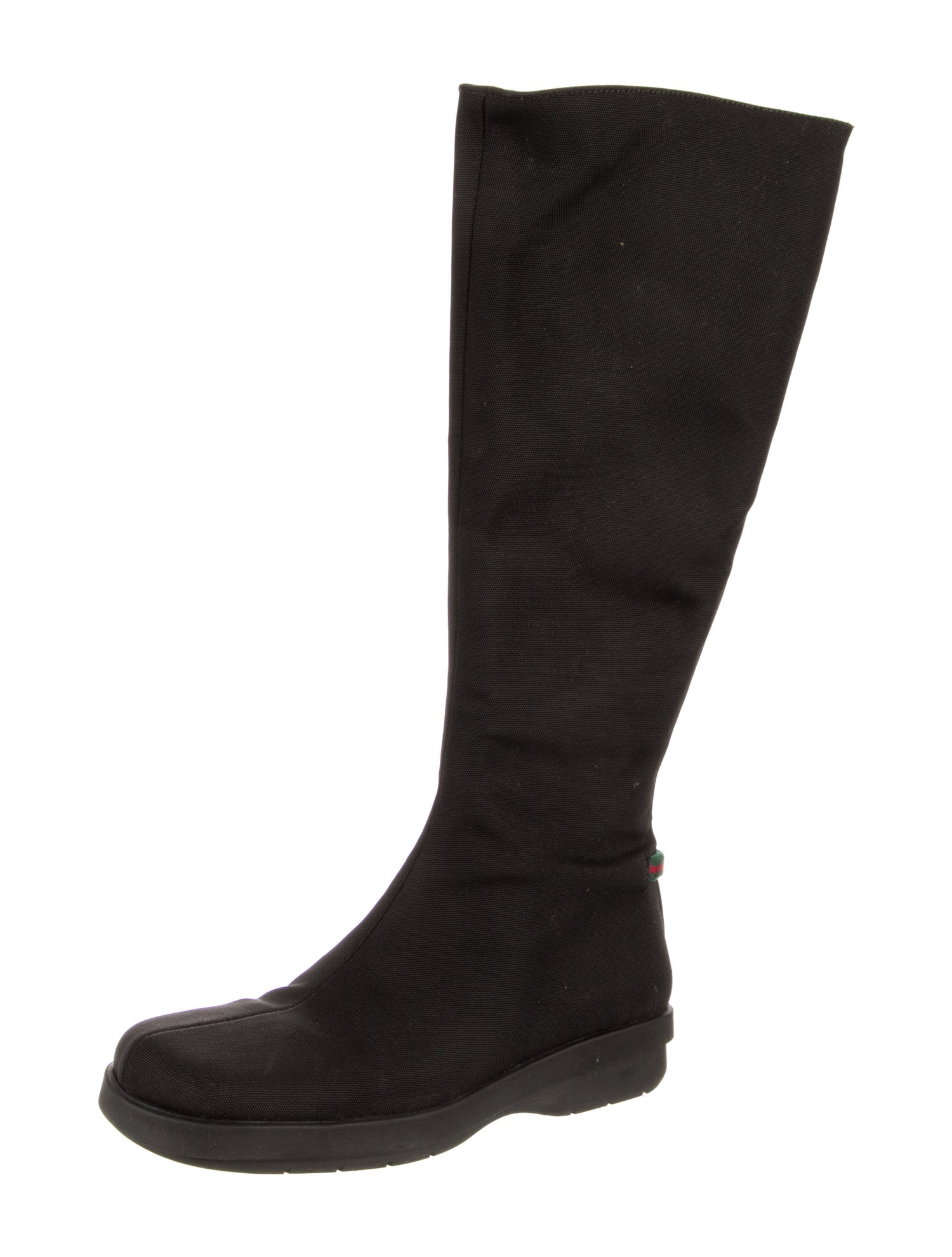 Gucci Web Accent Canvas Rain Boots