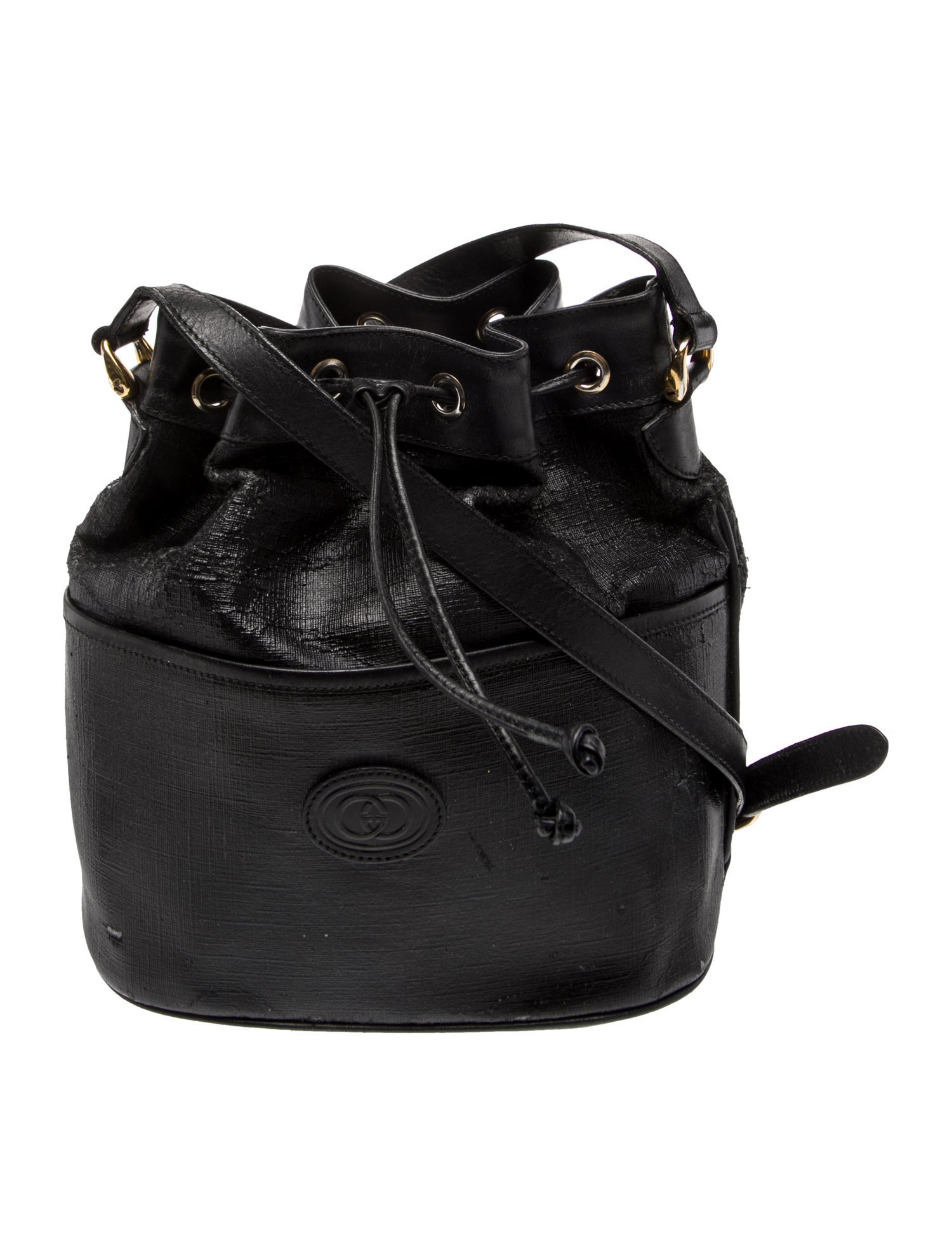 Gucci Leather Bucket Bag Vintage
