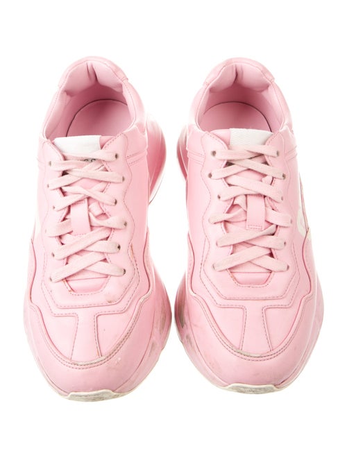 Gucci Web Accent Leather Chunky Sneakers