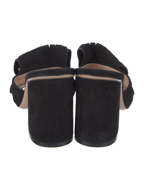 Gucci Double G Logo Suede Slides