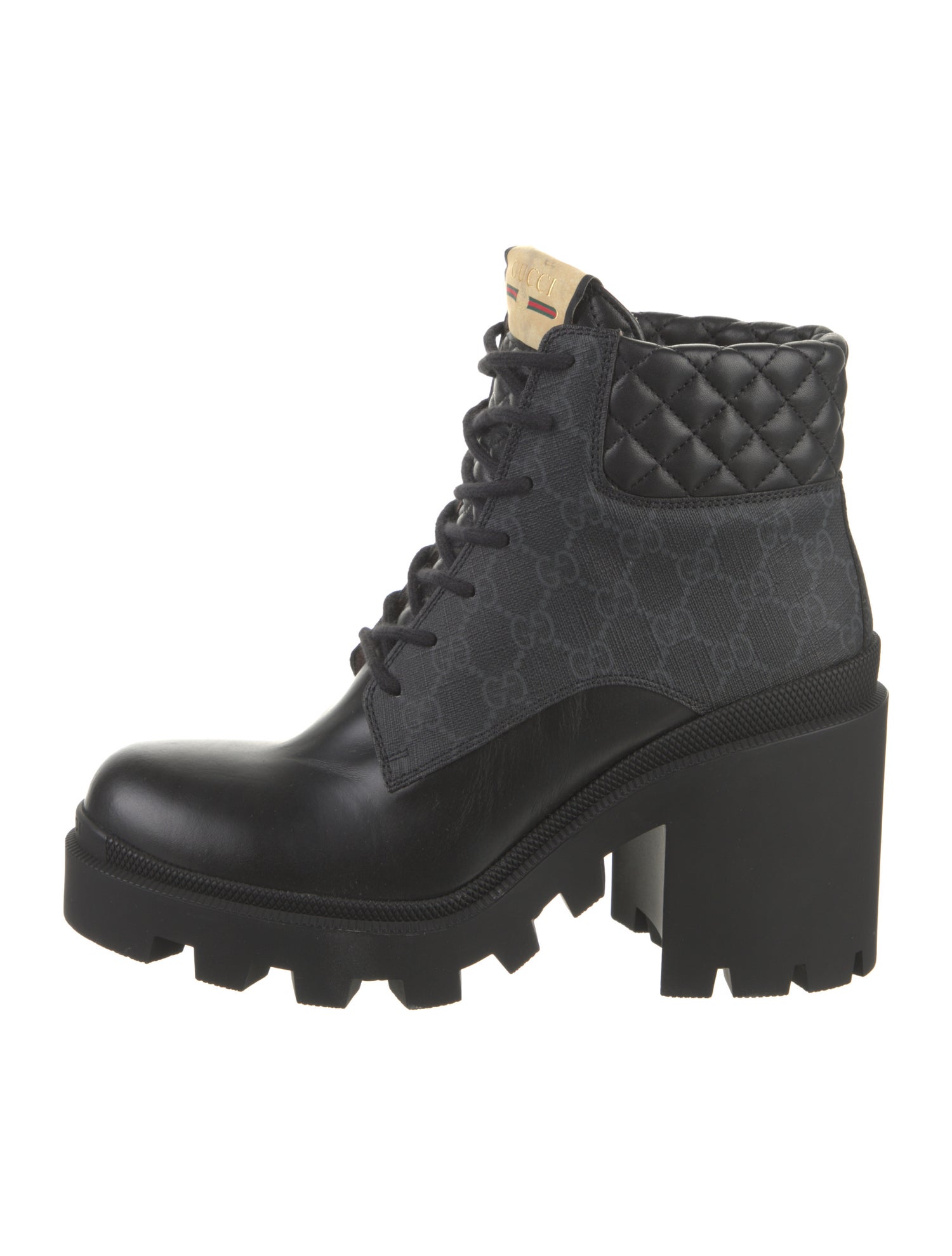 Gucci GG Supreme Combat Boots