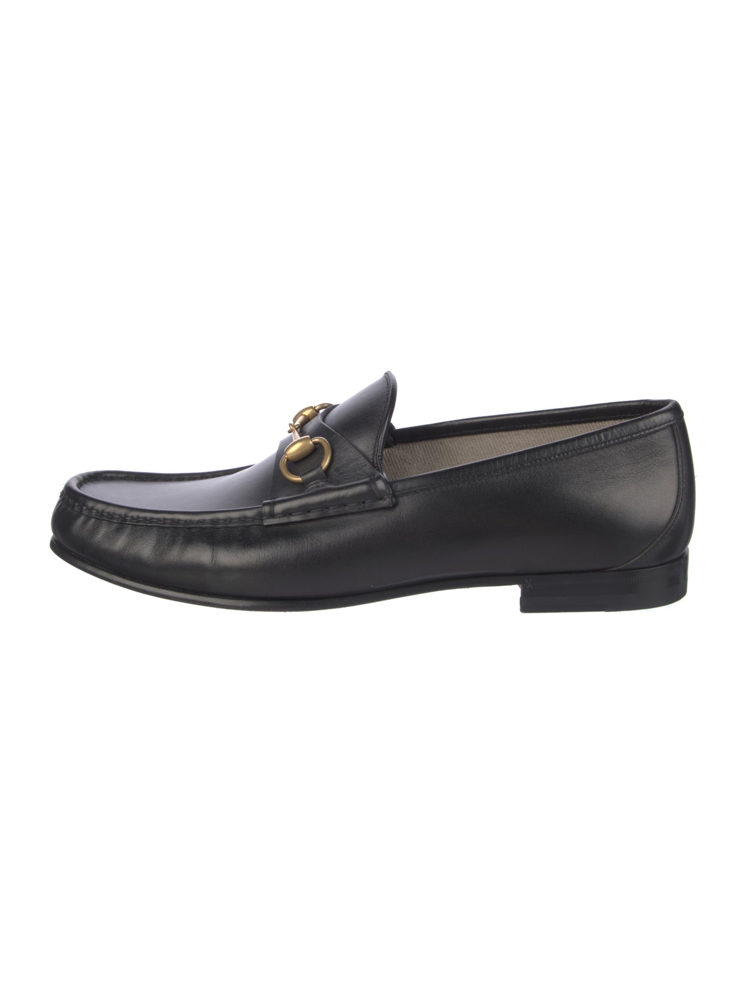 Gucci Horsebit Accent Leather Loafers