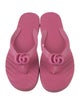Gucci Double G Logo Rubber Flip Flops