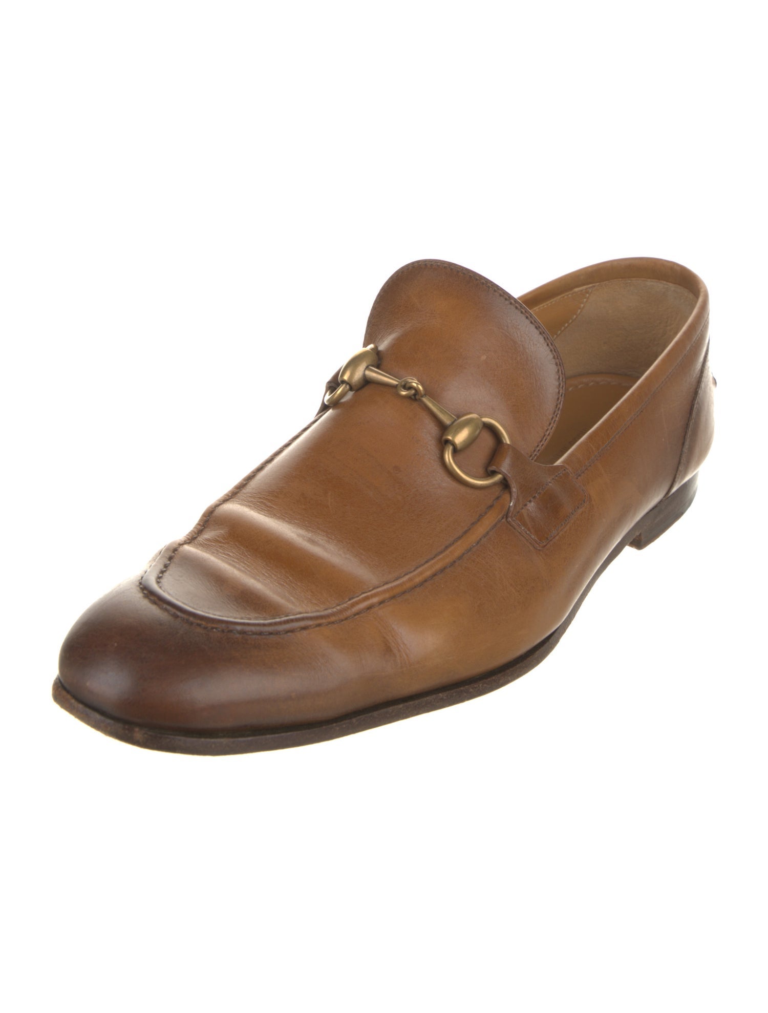 Gucci Horsebit Accent Leather Loafers