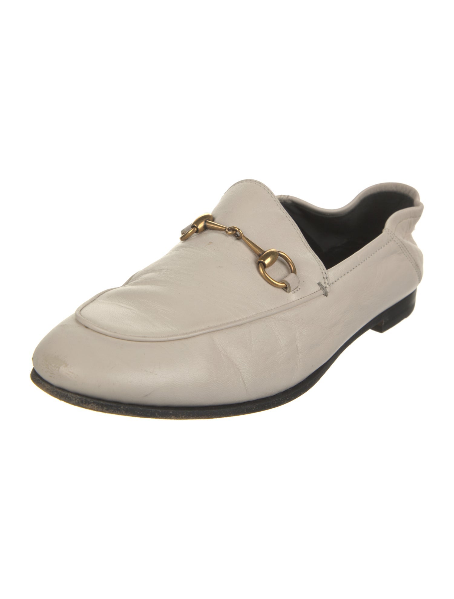 Gucci Horsebit Accent Leather Loafers