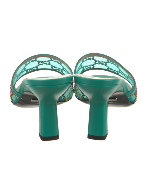 Gucci Leather Lace Pattern Slides