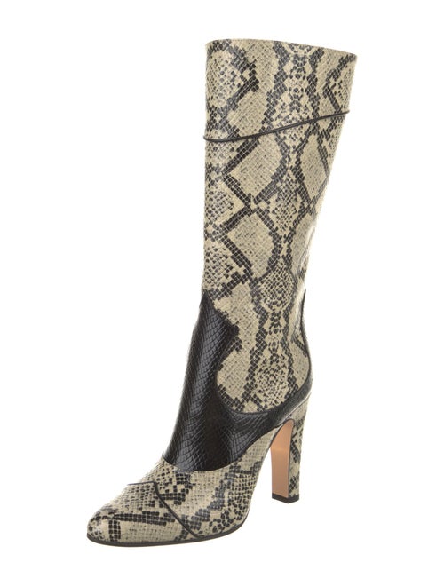 Gucci Snakeskin Animal Print Boots