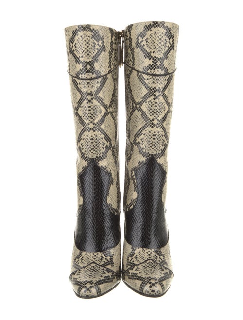 Gucci Snakeskin Animal Print Boots