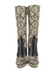 Gucci Snakeskin Animal Print Boots