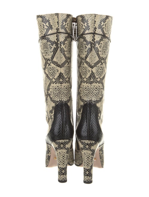 Gucci Snakeskin Animal Print Boots