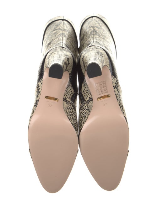 Gucci Snakeskin Animal Print Boots