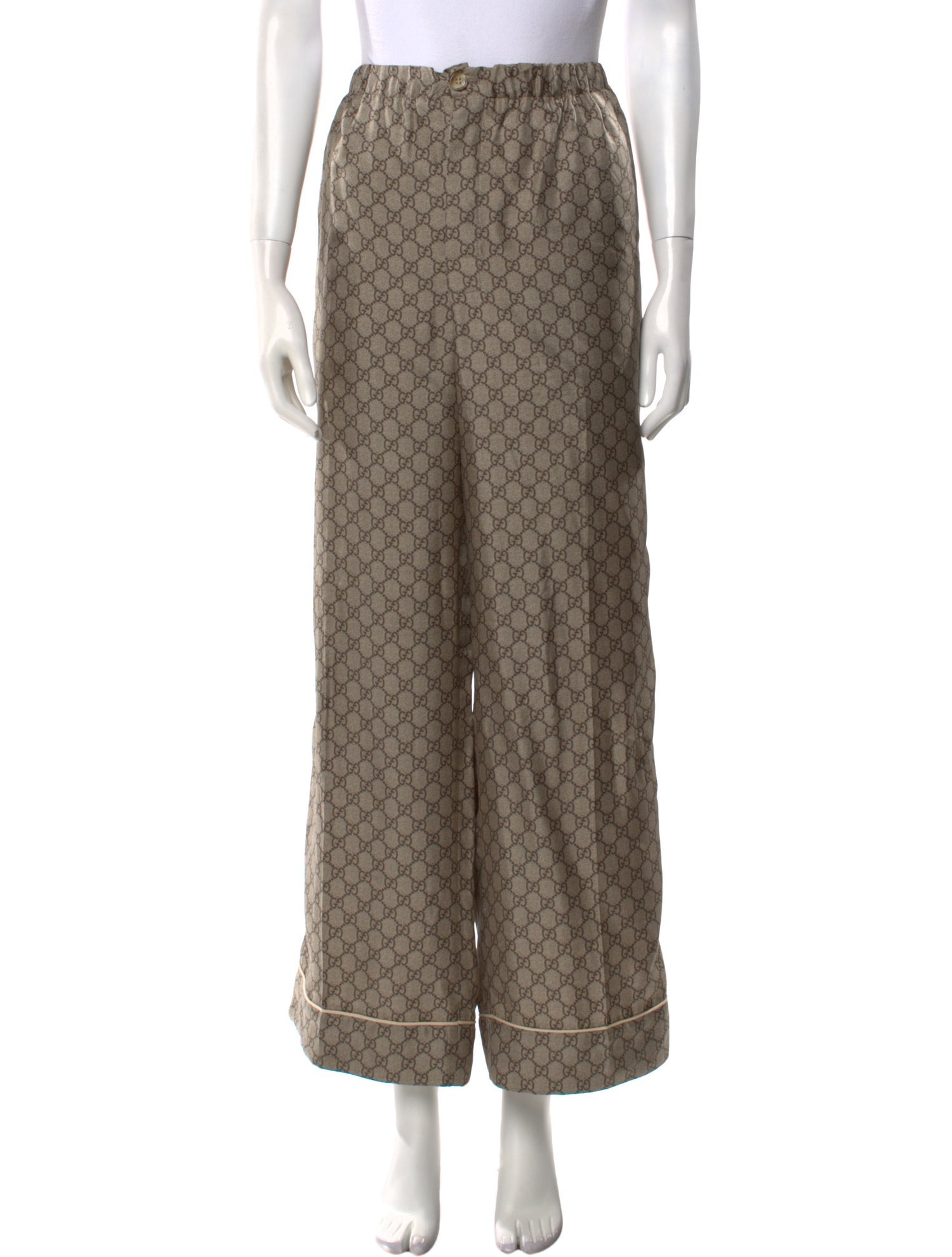 Gucci Silk Wide Leg Pants