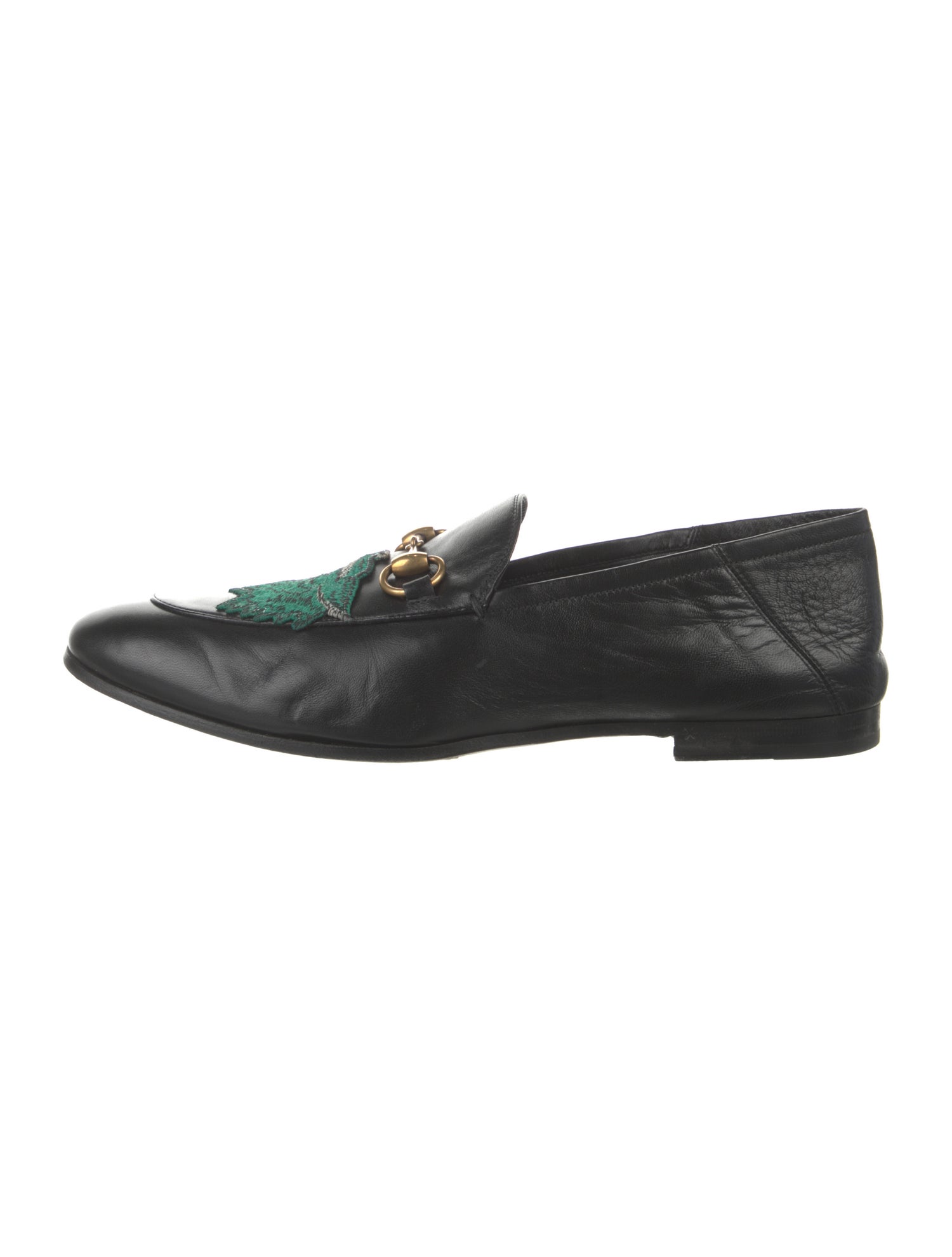 Gucci Horsebit Accent Leather Dress Loafers
