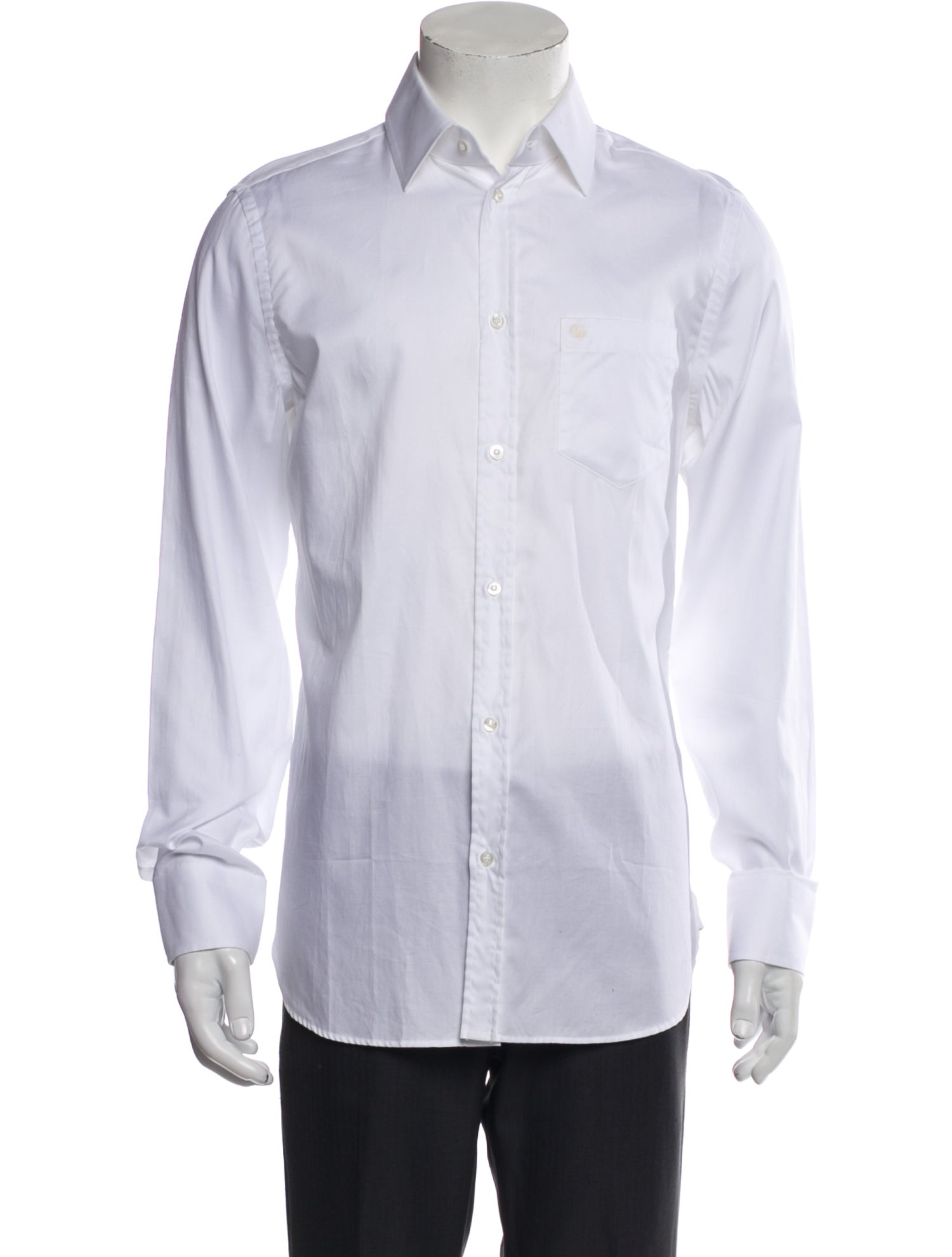 Gucci Running GG Logo Long Sleeve Dress Shirt