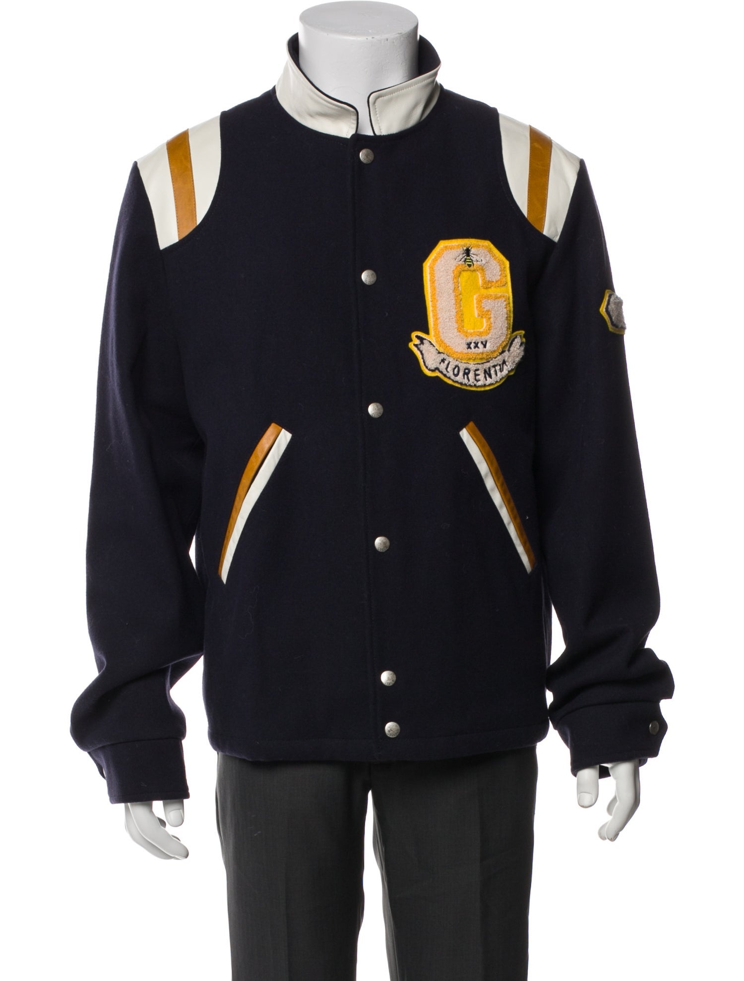 Gucci 2017 Tiger Head Accent Varsity Jacket