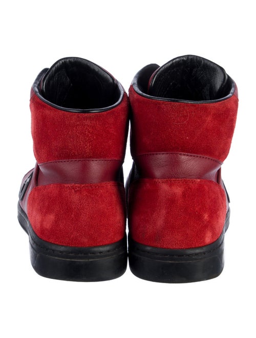 Gucci Web Accent Leather Sneakers