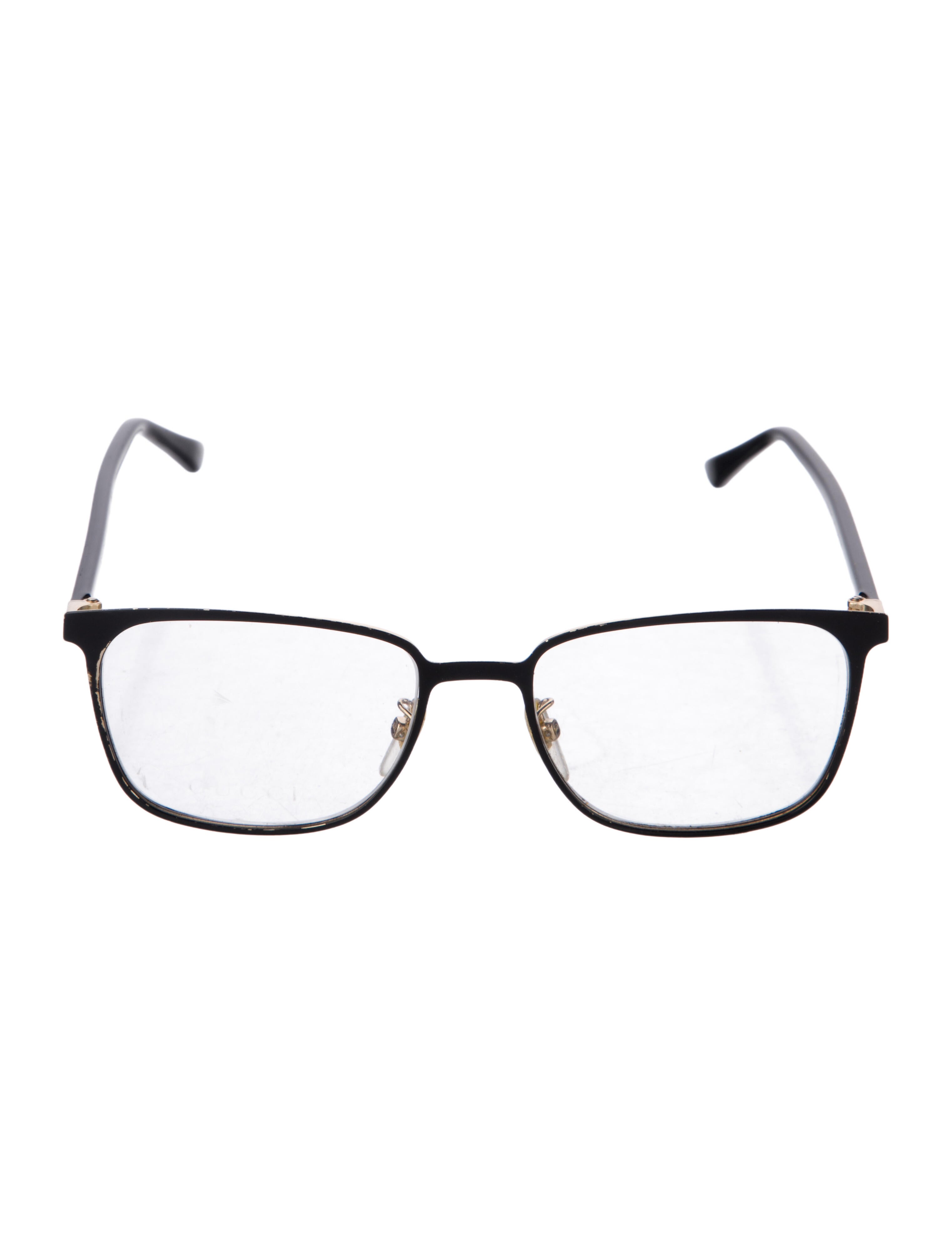 Gucci Web Accent Square Eyeglasses