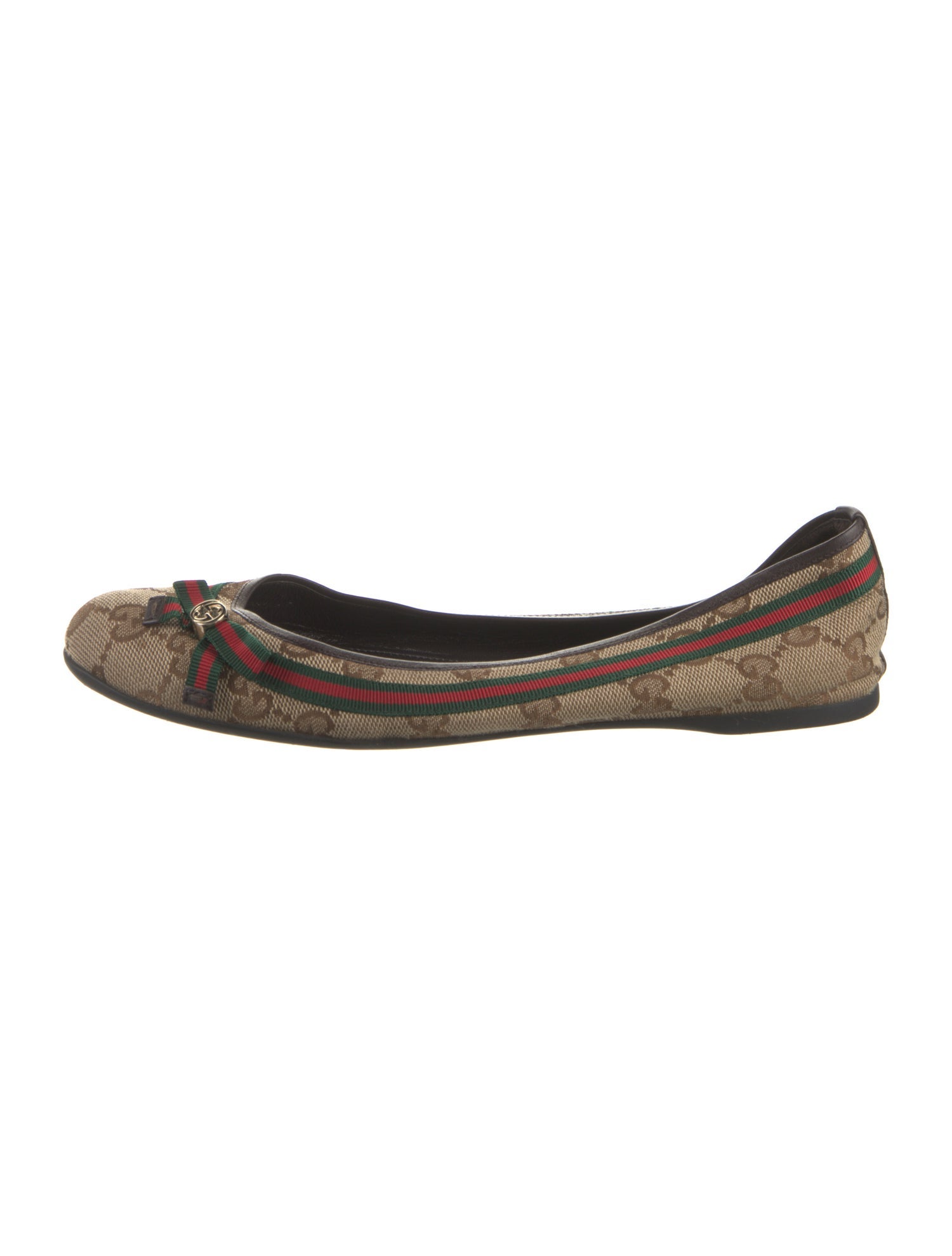 Gucci GG Canvas Canvas Ballet Flats