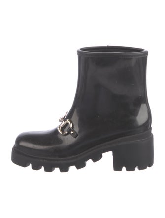 Gucci Horsebit Accent Rubber Rain Boots