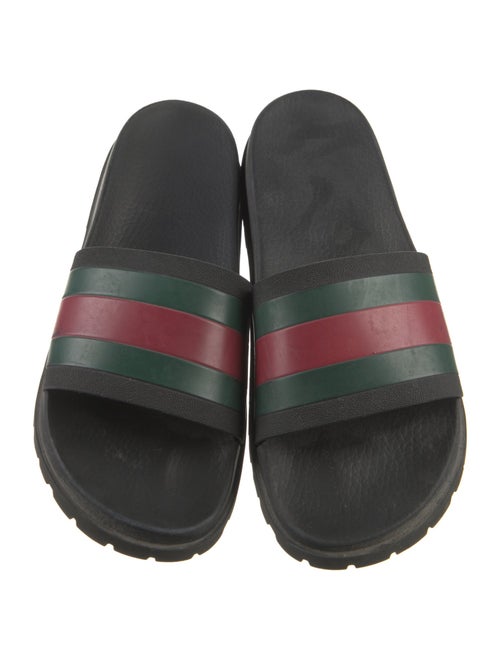 Gucci Web Accent Rubber Slides