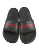 Gucci Web Accent Rubber Slides