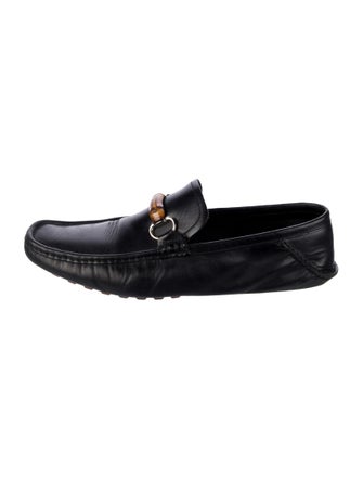 Gucci Horsebit Accent Leather Drivers