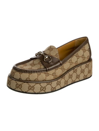 Gucci GG Canvas Canvas Loafers