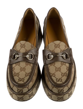 Gucci GG Canvas Canvas Loafers