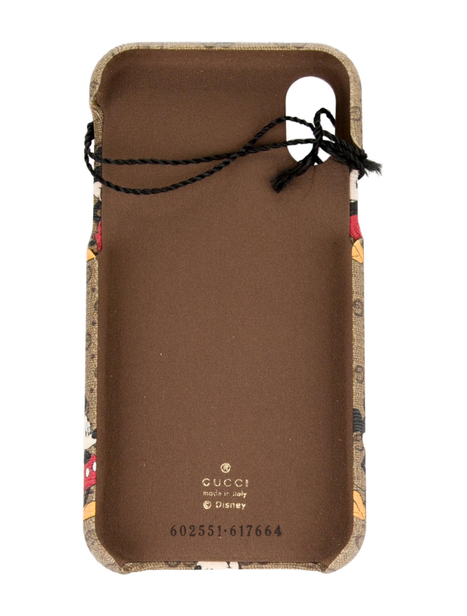 Gucci x Disney Brown Pattern Printed Mickey Iphone Case
