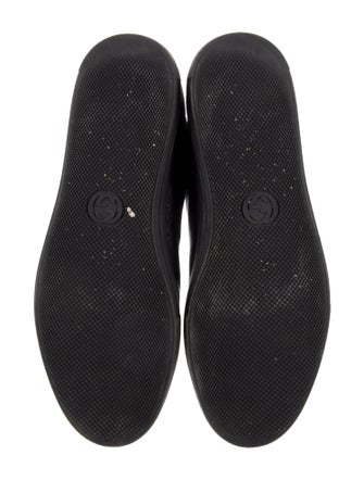 Gucci Feline Head Accent Leather Sneakers