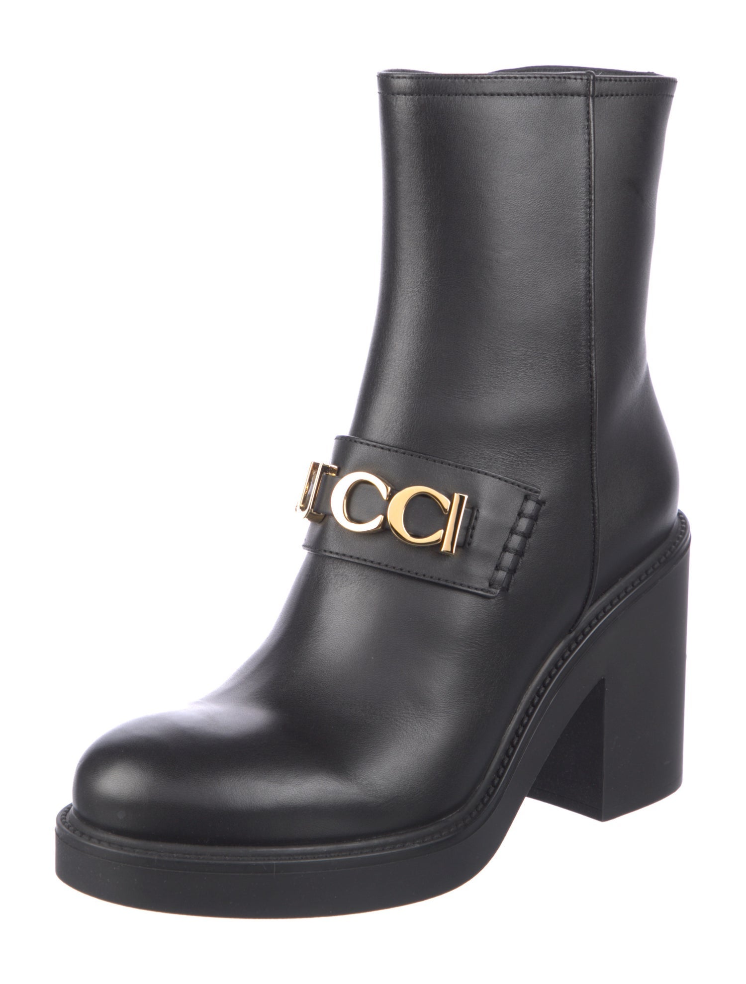 Gucci Dionysus Accent Leather Boots