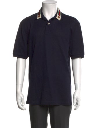 Gucci Web Accent Crew Neck Polo Shirt