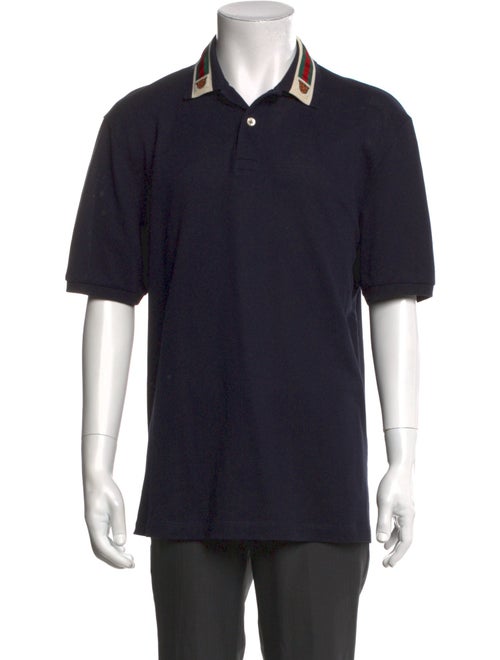 Gucci Web Accent Crew Neck Polo Shirt