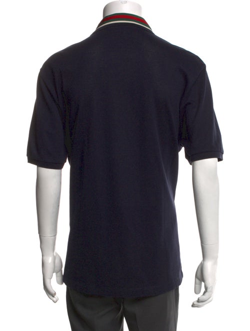 Gucci Web Accent Crew Neck Polo Shirt
