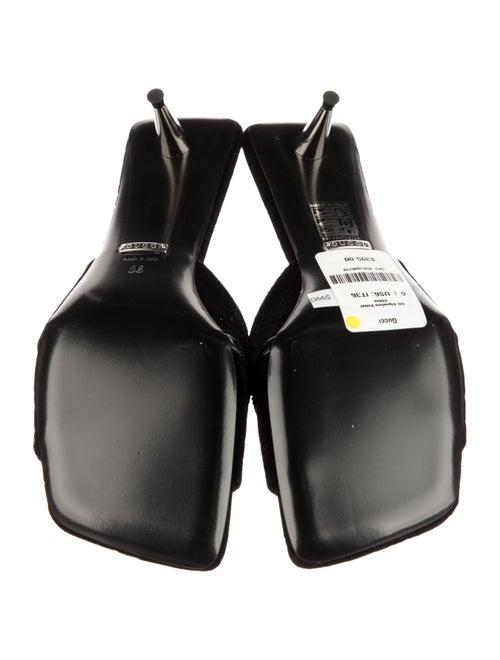 Gucci Velvet Bow Accents Slides