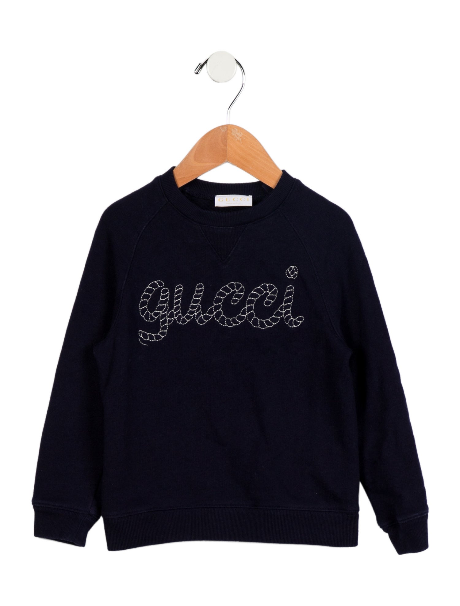 Gucci Toddler Boys' Logo Embroidered Crew Neck Sweatshirt